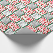 Der größte Vater der Welt fügt Ihre eigenen Fotos- Geschenkpapier (Ecke)