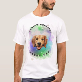 Der größte Vater der Welt für Hunde - Goldener Ret T-Shirt