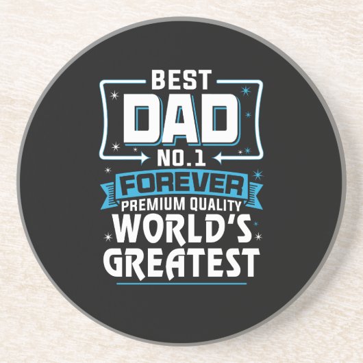 Der größte Vater der Welt für Männer11 Getränkeuntersetzer (Vorne)