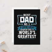 Der größte Vater der Welt für Männer11 Karte (Vorderseite/Rückseite Beispiel)