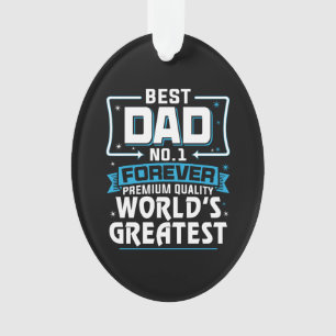 Der größte Vater der Welt für Männer11 Ornament