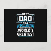 Der größte Vater der Welt für Männer11 Postkarte (Vorderseite)