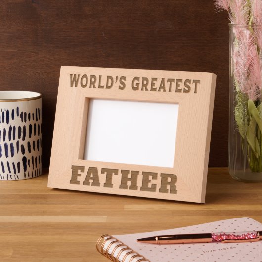 Der größte Vater der Welt Geätzte Rahmen (Links)