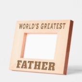 Der größte Vater der Welt Geätzte Rahmen (Links)
