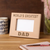 Der größte Vater der Welt Geätzte Rahmen (Links)