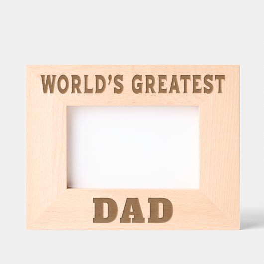 Der größte Vater der Welt Geätzte Rahmen (Vorderseite)