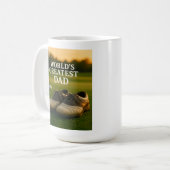 Der größte Vater der Welt - Golfschuhe bei Sonnenu Kaffeetasse (Vorderseite Links)
