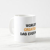 Der größte Vater der Welt hat jemals eine Kaffeezu Kaffeetasse (Vorderseite Links)