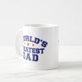 Der größte Vater der Welt Kaffeetasse (Vorderseite Links)