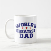 Der größte Vater der Welt Kaffeetasse (Links)