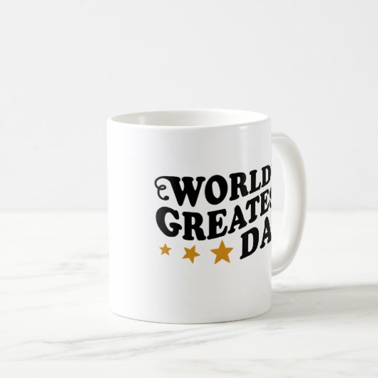 Der größte Vater der Welt Kaffeetasse (VorderseiteRechts)
