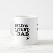 Der größte Vater der Welt Kaffeetasse (Vorderseite Links)