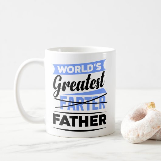 Der größte Vater der Welt Kaffeetasse (Mit Donut)