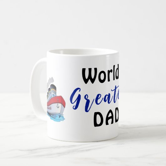 Der größte Vater der Welt Kaffeetasse (Vorderseite Links)