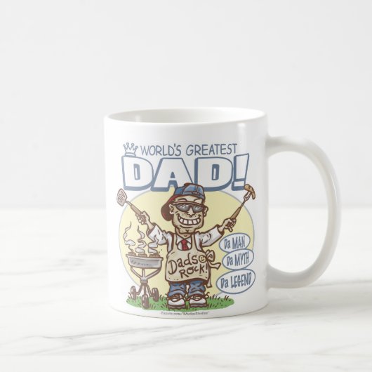 Der größte Vater der Welt Kaffeetasse (Rechts)