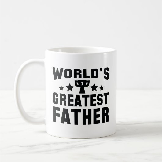 Der größte Vater der Welt Kaffeetasse (Links)