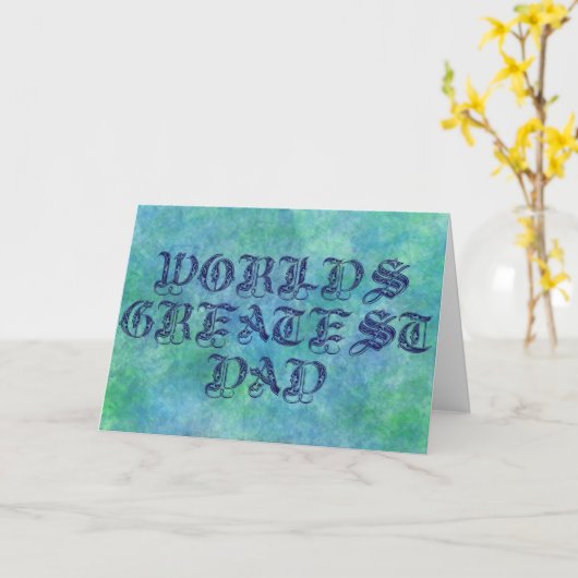 Der größte Vater der Welt Karte (Gelbe Blume)