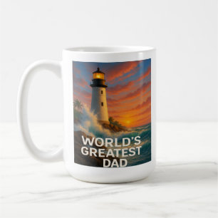 Der größte Vater der Welt - Leuchtturm von Sturmwa Kaffeetasse