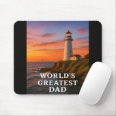 Der größte Vater der Welt - Lighthouse Edition Mousepad (Mit Mouse)