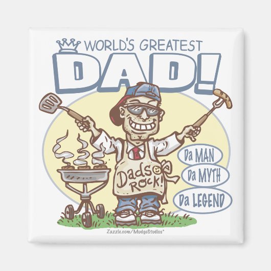 Der größte Vater der Welt Magnet (Vorne)