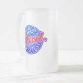 Der größte Vater der Welt Mattglas Bierglas (Vorderseite Links)