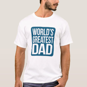 Der größte Vater der Welt - Navy Blue und White T-Shirt