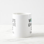 Der größte Vater der Welt Niedlicher Planet Person Kaffeetasse (Mittel)