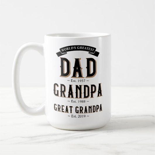 Der größte Vater der Welt, Opa, Großvater Kaffeetasse (Links)