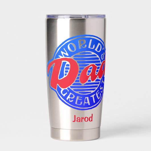 Der größte Vater der Welt personalisiert Thermobecher (Vorderseite)