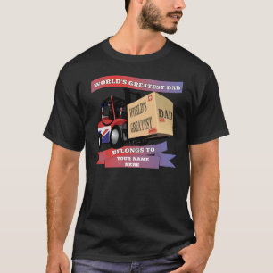 Der größte Vater der Welt Personalisierter britisc T-Shirt