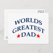 Der größte Vater der Welt Postkarte (Vorne/Hinten)