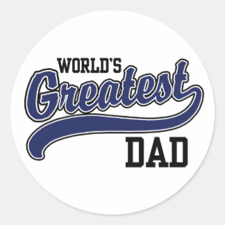 Der größte Vater der Welt Runder Aufkleber