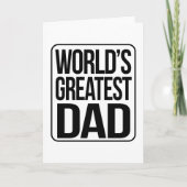 Der größte Vater der Welt - schlicht und einfach Karte (Vorderseite)