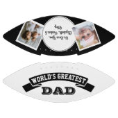 Der größte Vater der Welt Schwarz-weiß 2 FotoColla Football (Paneele)