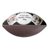 Der größte Vater der Welt Schwarz-weiß 2 FotoColla Football (Gedreht 90)