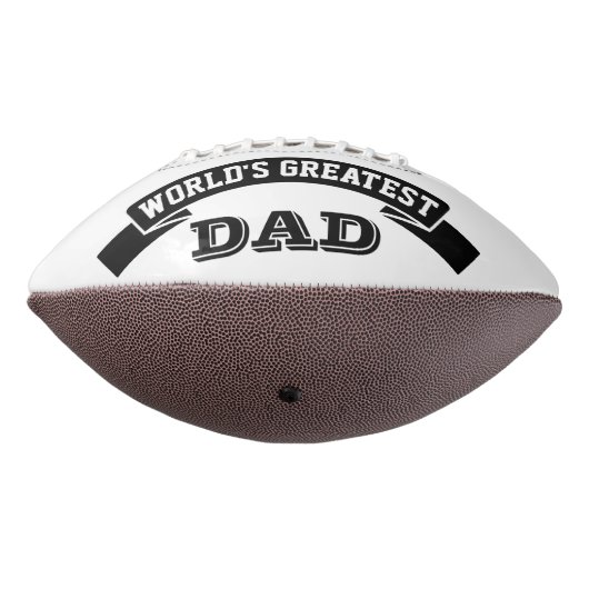 Der größte Vater der Welt Schwarz-weiß 2 FotoColla Football (Gedreht 270)