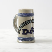 Der größte Vater der Welt Stein Bierglas (Vorderseite Links)