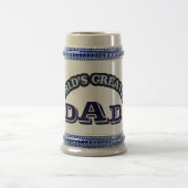 Der größte Vater der Welt Stein Bierglas (Mittel)