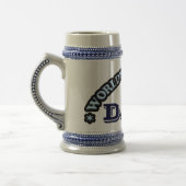 Der größte Vater der Welt Stein Bierglas (Links)