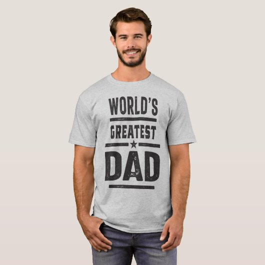 Der größte Vater der Welt T-Shirt (Vorne ganz)