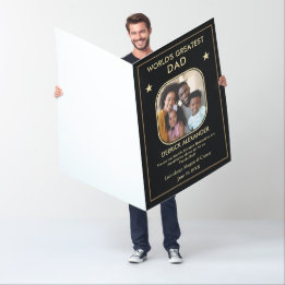 Der größte Vater der Welt Vater Foto Big 36 x 48 Z