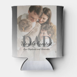 Der größte Vater der Welt zum Vatertag mit Foto Dosenkühler