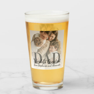 Der größte Vater der Welt zum Vatertag mit Foto Glas