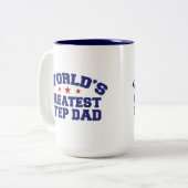 Der größte Vater der Welt Zweifarbige Tasse (Vorderseite Links)