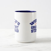 Der größte Vater der Welt Zweifarbige Tasse (Mittel)