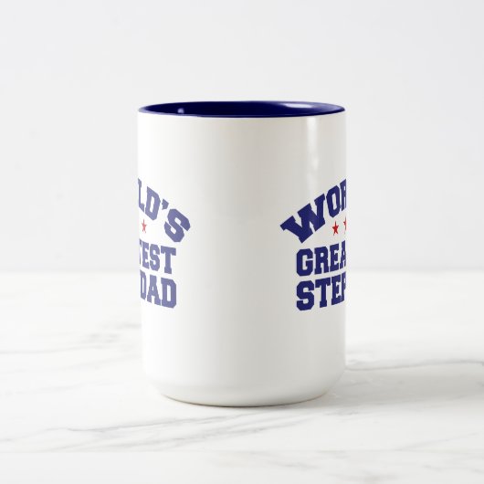 Der größte Vater der Welt Zweifarbige Tasse (Mittel)