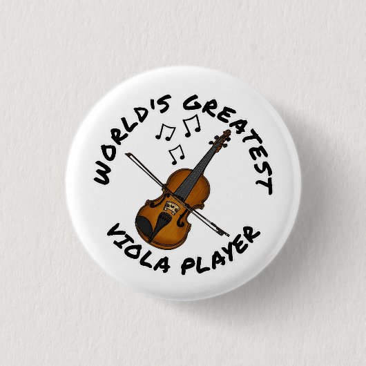 Der größte Viola-Spieler der Welt, Violist Funny Button (Vorderseite)