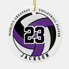 Der größte Volleyballspieler der Welt, Lila und sc Keramik Ornament