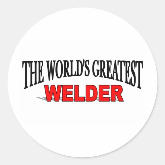 Der größte Welter der Welt Runder Aufkleber (Vorderseite)