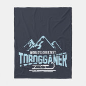 Der größte Wintersport der Welt Fleecedecke (Vorderseite)